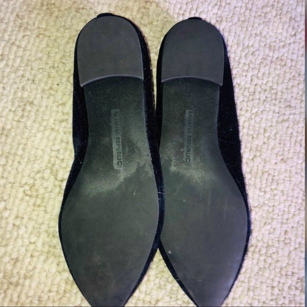 Banana Republic bejeweled navy suede flats - Picture 3 of 4